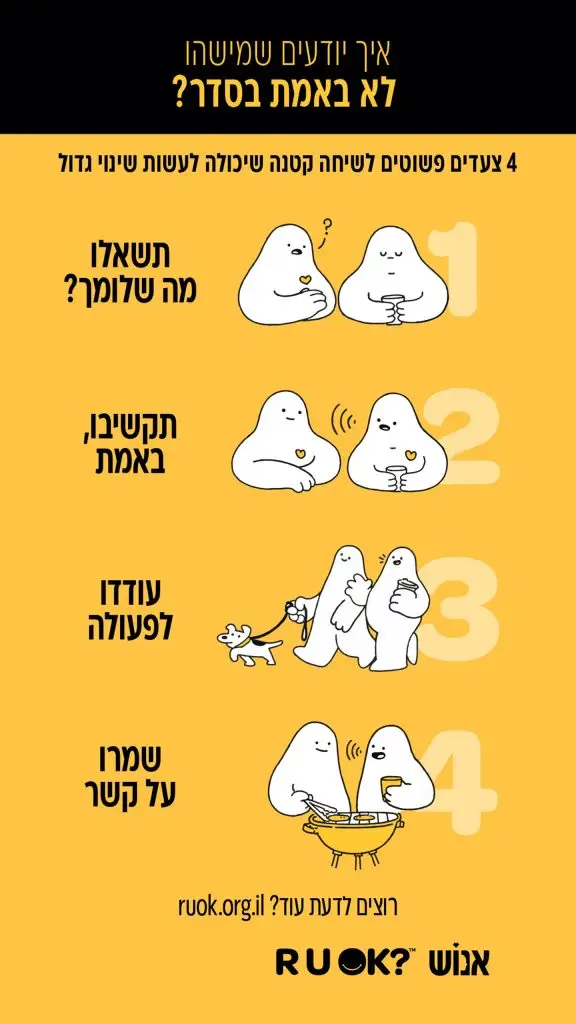 סטורי 4 השלבים r u ok תמונה